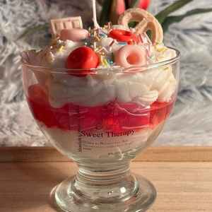 Sweet Therapy kehely gyertya, Otthon & Életmód, Gyertya, illat, aroma, Gyertya, Gyertya-, mécseskészítés, MESKA