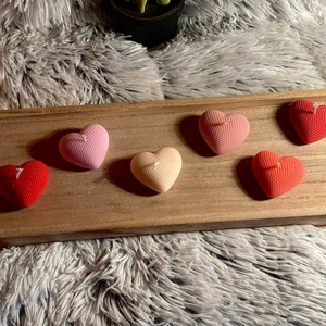 Nagy szív forma gyertya - kellékek & szerszámok - dekorációs kellékek - dekorációs gyertya - Meska.hu