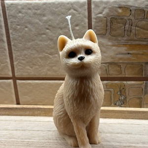 Cica forma gyertya  - kellékek & szerszámok - dekorációs kellékek - dekorációs gyertya - Meska.hu