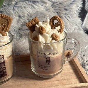 Kávé pohár gyertyák  - kellékek & szerszámok - dekorációs kellékek - dekorációs gyertya - Meska.hu