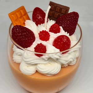 Pohárdesszert gyertya - Meska.hu