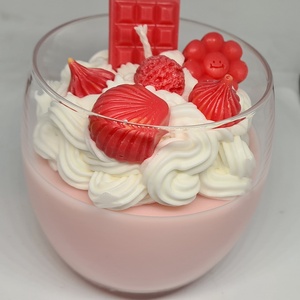 Pohárdesszert gyertya - otthon & életmód - gyertya, illat, aroma - gyertya - Meska.hu