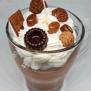 Pohárdesszert gyertya - Meska.hu