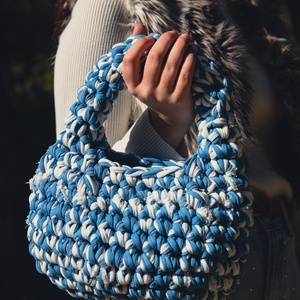 Cloudy horgolt kézitáska - táska & tok - kézitáska & válltáska - kézitáska - Meska.hu