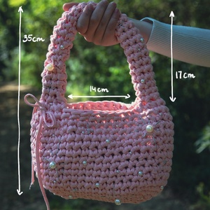 Good Witch horgolt kézitáska - táska & tok - kézitáska & válltáska - kézitáska - Meska.hu