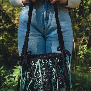 Wicked Witch horgolt válltáska - táska & tok - kézitáska & válltáska - válltáska - Meska.hu