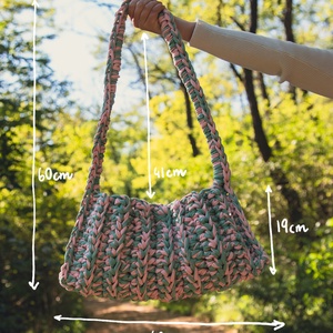 Személyre szabható horgolt válltáska (Box, box)  - táska & tok - kézitáska & válltáska - válltáska - Meska.hu