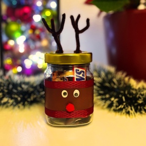 Rénszarvas üvegcse - Meska.hu