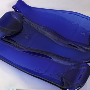 Üveg,design tál - otthon & életmód - dekoráció - asztal és polc dekoráció - dekorációs tál, tartó - Meska.hu