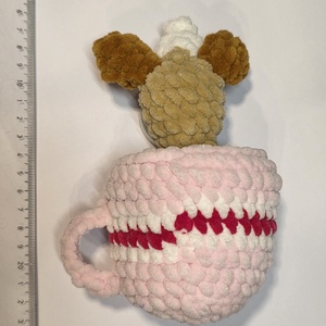 Horgolt puppuccino - játék & sport - plüssállat & játékfigura - kutya - Meska.hu