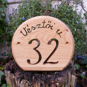 Házszámtábla -  - Meska.hu