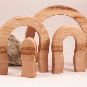  Fa barlang, szivárvány, fa építő,  - játék & sport - építőjáték - Meska.hu