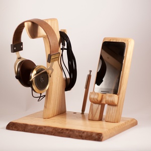 Fejhallgató tartó+ mobiltelefon tartó+ 3 toll tartó, asztali rendező - otthon & életmód - tárolás & rendszerezés - íróasztali tároló - Meska.hu