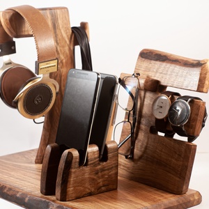  2 Mobil-, szemüveg-, fejhallgató, 2 óra-, toll tartó, asztali rendező - otthon & életmód - tárolás & rendszerezés - íróasztali tároló - Meska.hu