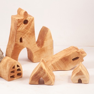  Fa templom, fa építő, kirakó - játék & sport - építőjáték - Meska.hu