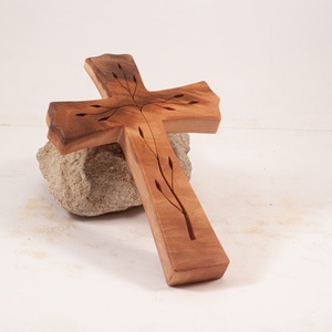 Mintás kereszt, fakereszt  - otthon & életmód - vallás - kereszt - Meska.hu