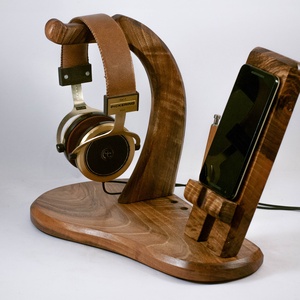 Fejhallgató, és mobiltelefon tartó, asztali rendező - otthon & életmód - tárolás & rendszerezés - íróasztali tároló - Meska.hu