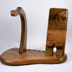 Fejhallgató, és mobiltelefon tartó, asztali rendező - otthon & életmód - tárolás & rendszerezés - íróasztali tároló - Meska.hu