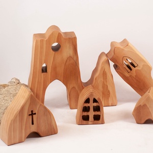  Fa templom, nagy méretű fa építő, kirakó - játék & sport - építőjáték - Meska.hu