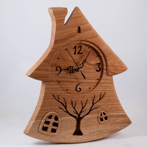 Házikó falióra, Fa falióra, faóra - otthon & életmód - dekoráció - fali és függő dekoráció - falióra & óra - Meska.hu