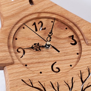 Házikó falióra, Fa falióra, faóra - otthon & életmód - dekoráció - fali és függő dekoráció - falióra & óra - Meska.hu