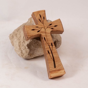 Mintás fakereszt, fali kereszt , Otthon & Életmód, Vallás, Kereszt, Famegmunkálás, MESKA