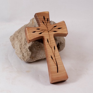 Mintás fakereszt, fali kereszt , Otthon & Életmód, Vallás, Kereszt, Famegmunkálás, MESKA