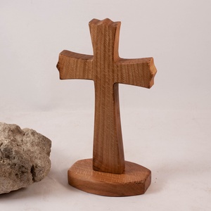 Talpas fakereszt, asztali kereszt , Otthon & Életmód, Vallás, Kereszt, Famegmunkálás, MESKA