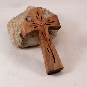 Mintás fakereszt, fali kereszt , Otthon & Életmód, Vallás, Kereszt, Famegmunkálás, MESKA
