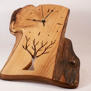 Fa falióra, rusztikus faóra,  - otthon & életmód - dekoráció - fali és függő dekoráció - falióra & óra - Meska.hu