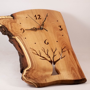 Fa falióra, rusztikus faóra,  - otthon & életmód - dekoráció - fali és függő dekoráció - falióra & óra - Meska.hu