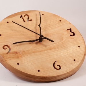Fa falióra, kerek faóra,  - otthon & életmód - dekoráció - fali és függő dekoráció - falióra & óra - Meska.hu