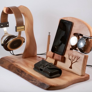   Mobil-, szemüveg-, fejhallgató, toll, 2 óra- tartó, asztali rendező, Otthon & Életmód, Tárolás & Rendszerezés, Íróasztali tároló, Famegmunkálás, MESKA