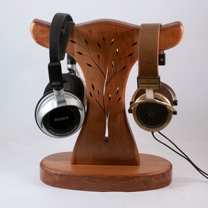 Dupla fejhallgató tartó - otthon & életmód - tárolás & rendszerezés - íróasztali tároló - Meska.hu