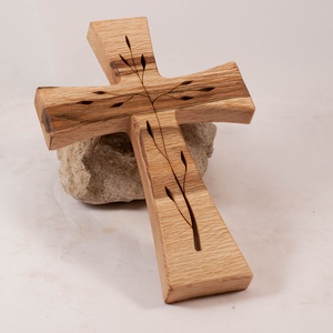 Mintás fakereszt, fali kereszt , Otthon & Életmód, Vallás, Kereszt, Famegmunkálás, MESKA