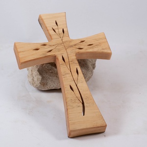 Mintás fakereszt, fali kereszt , Otthon & Életmód, Vallás, Kereszt, Famegmunkálás, MESKA