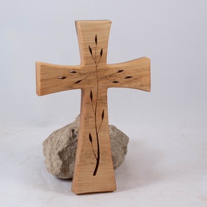 Mintás fakereszt, fali kereszt  - otthon & életmód - vallás - kereszt - Meska.hu