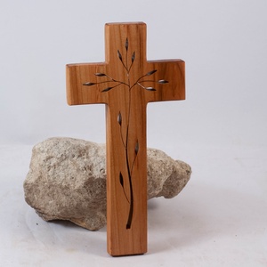 Mintás fakereszt, fali kereszt  - otthon & életmód - vallás - kereszt - Meska.hu