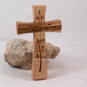 Mintás fakereszt, fali kereszt  - otthon & életmód - vallás - kereszt - Meska.hu
