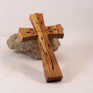 Mintás fakereszt, fali kereszt  - otthon & életmód - vallás - kereszt - Meska.hu