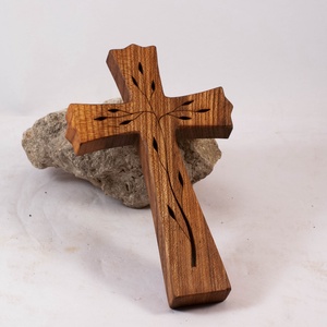 Mintás fakereszt, fali kereszt , Otthon & Életmód, Vallás, Kereszt, Famegmunkálás, MESKA