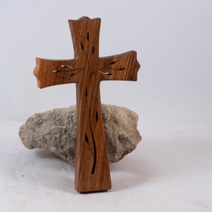 Mintás fakereszt, fali kereszt  - otthon & életmód - vallás - kereszt - Meska.hu