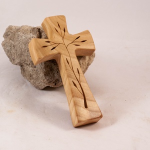 Mintás fakereszt, fali kereszt , Otthon & Életmód, Vallás, Kereszt, Famegmunkálás, MESKA