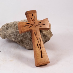 Mintás fakereszt, fali kereszt , Otthon & Életmód, Vallás, Kereszt, Famegmunkálás, MESKA