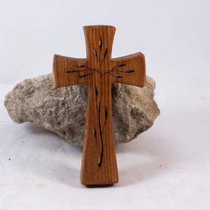 Mintás fakereszt, fali kereszt  - otthon & életmód - vallás - kereszt - Meska.hu