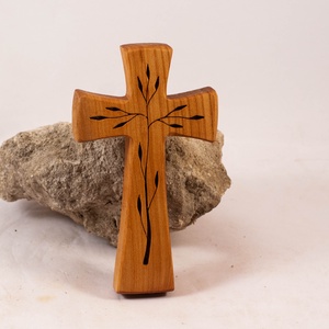 Mintás fakereszt, fali kereszt  - otthon & életmód - vallás - kereszt - Meska.hu
