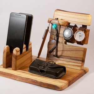 2 Mobil-, szemüveg-, óra-, toll tartó, asztali rendező, Otthon & Életmód, Tárolás & Rendszerezés, Íróasztali tároló, Famegmunkálás, MESKA
