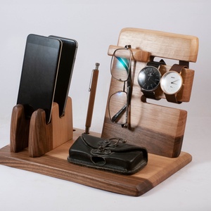 2 Mobil-, szemüveg-, óra-, toll tartó, asztali rendező, Otthon & Életmód, Tárolás & Rendszerezés, Íróasztali tároló, Famegmunkálás, MESKA