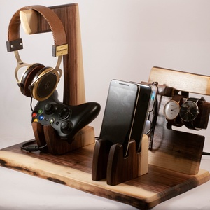  2 Mobil-, szemüveg-, fejhallgató, kontroller, 2 óra-, toll tartó, asztali rendező, Otthon & Életmód, Tárolás & Rendszerezés, Íróasztali tároló, Famegmunkálás, MESKA