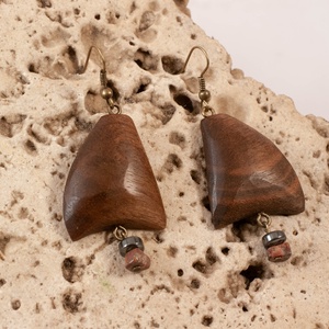 Fa fülbevaló, Ékszer, Fülbevaló, Lógó fülbevaló, Ékszerkészítés, Famegmunkálás, MESKA